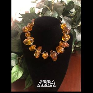 ABRA faux Amber Choker/Necklace